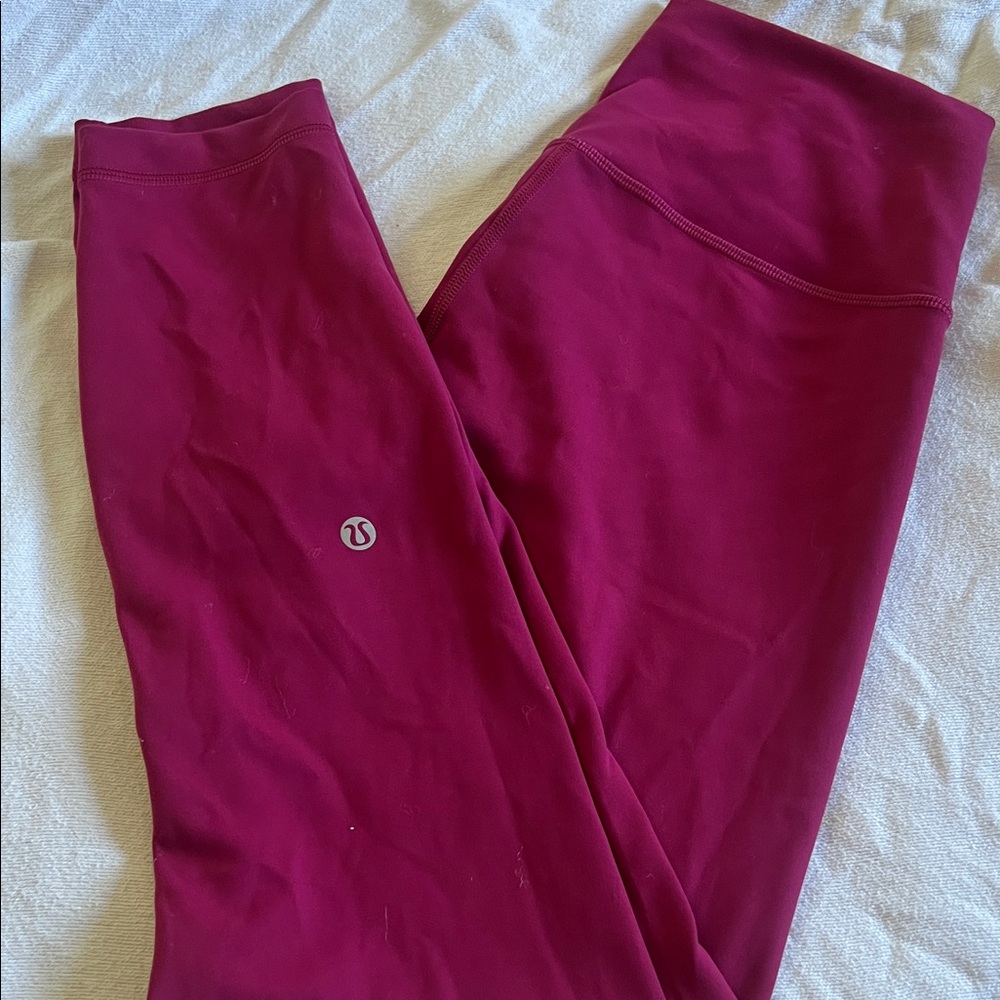 Lululemon Burgundy Leggings